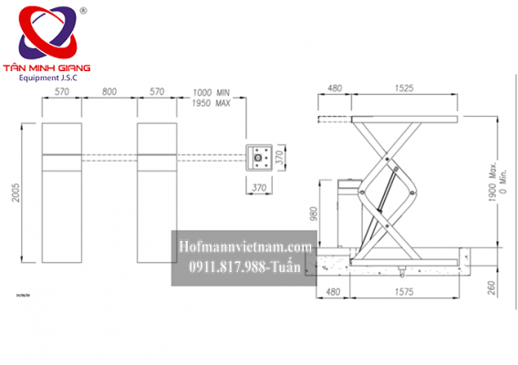 thông số kỹ thuật cầu cắt kéo Werther S39