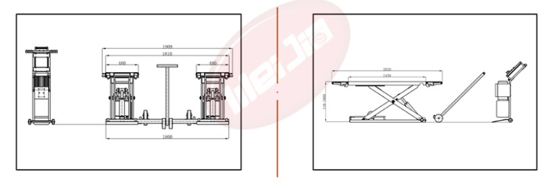 Cầu nâng cắt kéo di động WEIJIA
